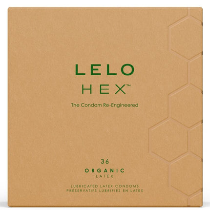 LELO - HEX BOÎTE DE PRÉSERVATIFS BIOLOGIQUES 36 UNITÉS
