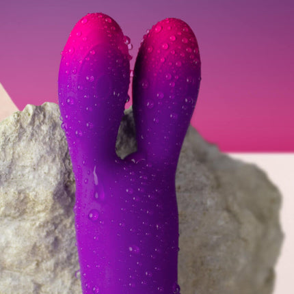 ROCKS-OFF - GLO-GIRL BUNNY VIBRATEUR FLEXIBLE VIOLET