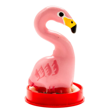 CONDOMERIE - PRÉSERVATIFS FANTAISIE PEINTS À LA MAIN ROSE FLAMANT