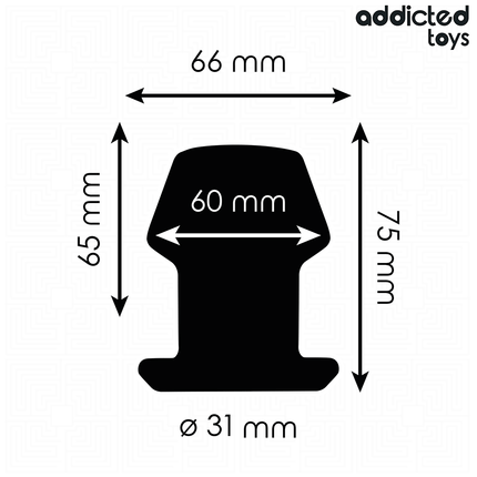 ADDICTED TOYS - PLUG ANAL CREUX EXTRÊME TAILLE S 7,5 CM
