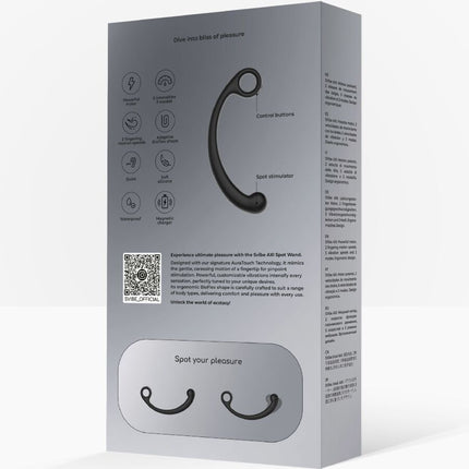 SNAIL VIBE - BAGUETTE DE MASSAGE VIBRANTE AXI NOIRE