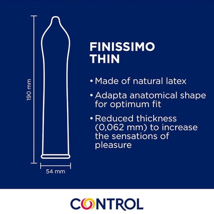 CONTROL - PRÉSERVATIFS FINISSIMO SENSO 144 UNITÉS