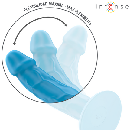 INTENSE - PHOEBE VIBRATEUR RÉALISTE 10 VIBRATIONS TÉLÉCOMMANDE BLEU