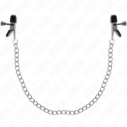 KINK - PINCES À TAMELON CHAÎNE PLATE ARGENT 34 CM