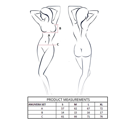 PASSION - ENSEMBLE SOUTIEN-GORGE + STRING ANUVERA NOIR L/XL