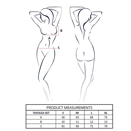 PASSION - ENSEMBLE SOUTIEN-GORGE + STRING TIVOLEA MISTY ROSE S/M