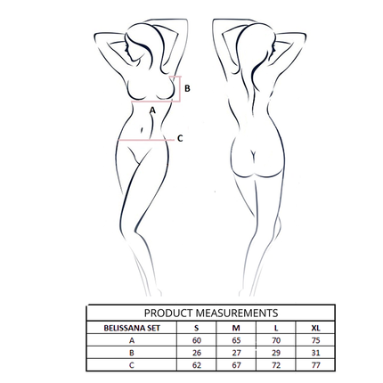 PASSION - ENSEMBLE SOUTIEN-GORGE + STRING BELISSANA NOIR L/XL