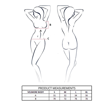 PASSION - BODY VELMORE NOIR L/XL