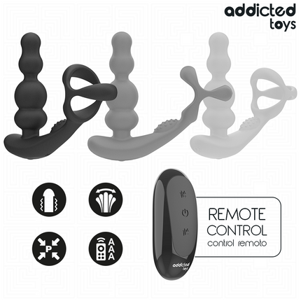 ADDICTED TOYS - MASSEUR DE PROSTATE ROTATIF À TÉLÉCOMMANDE