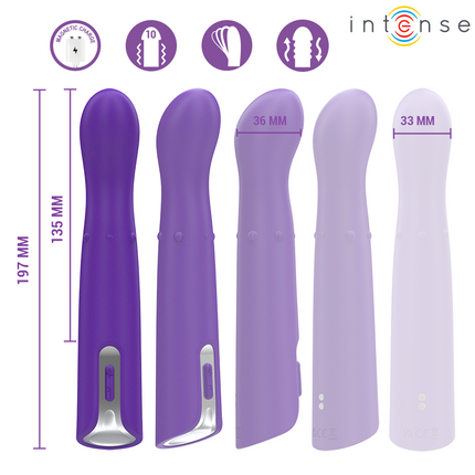INTENSE - VIBRATEUR HELENA BEADS UP & DOWN WIGGLE 13,5 CM