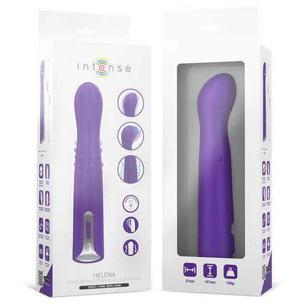 INTENSE - VIBRATEUR HELENA BEADS UP & DOWN WIGGLE 13,5 CM