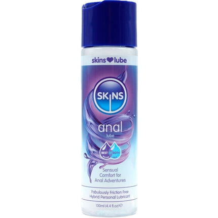 SKINS - Lubrifiant anal hybride à base d'eau et de silicone 130 ml