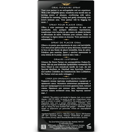 SHUNGA - WAVES PLEASURE SPRAY ORAL SEDUCTIVE FRAISE 20 ML