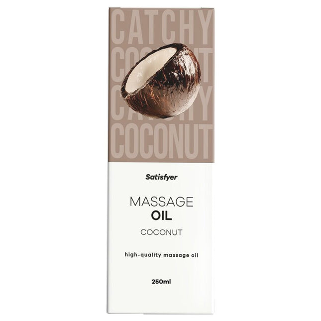SATISFYER - HUILE DE MASSAGE DE HAUTE QUALITÉ À LA NOIX DE COCO 250 ML