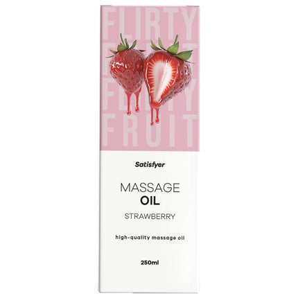 SATISFYER - Huile de massage de haute qualité à la fraise 250 ml