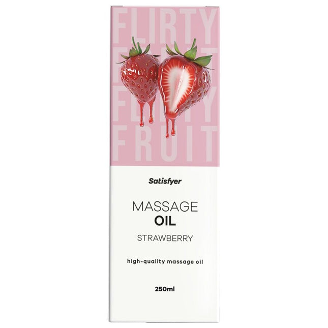 SATISFYER - Huile de massage de haute qualité à la fraise 250 ml
