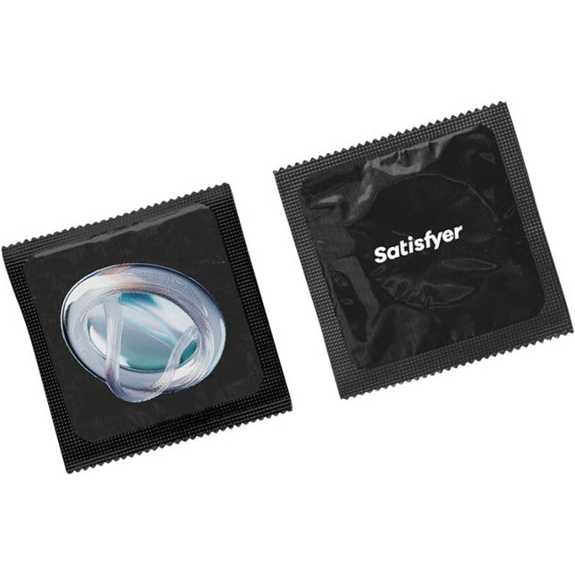 SATISFYER - PRÉSERVATIFS TAILLE XXL 64 MM - BOÎTE DE 100 UNITÉS