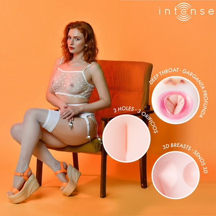 INTENSE DOLLS - POUPÉE GONFLABLE SCARLETT À TROIS ORIFICES