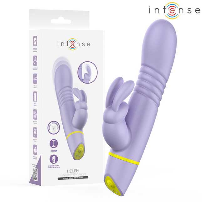 INTENSE - STIMULATEUR ET VIBRATEUR À POUSSÉE HELEN RABBIT