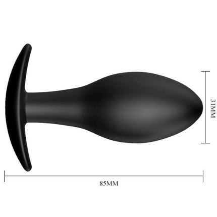 PRETTY LOVE - PLUG ANAL ANCRE EN SILICONE 8.5 CM NOIR