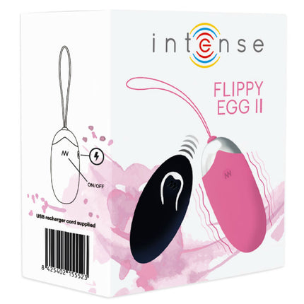 INTENSE - OEUF VIBRANT FLIPPY II AVEC TÉLÉCOMMANDE ROSE