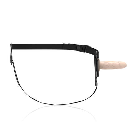 FETISH SUBMISSIVE HARNESS - SILICONE CHAIR RÉALISTE 12,5 CM