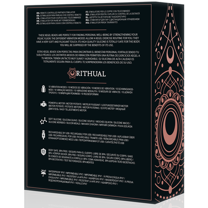 RITHUAL - BALLES DE KEGEL VIBRANTES RECHARGEABLES NISHA NOIRES