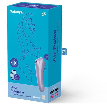 SATISFYER - VIBRATEUR DUAL MAUVE