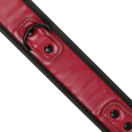 FETISH SUBMISSIVE DARK ROOM - COLLIER CHAÎNE DOUBLURE EN NÉOPRÈNE