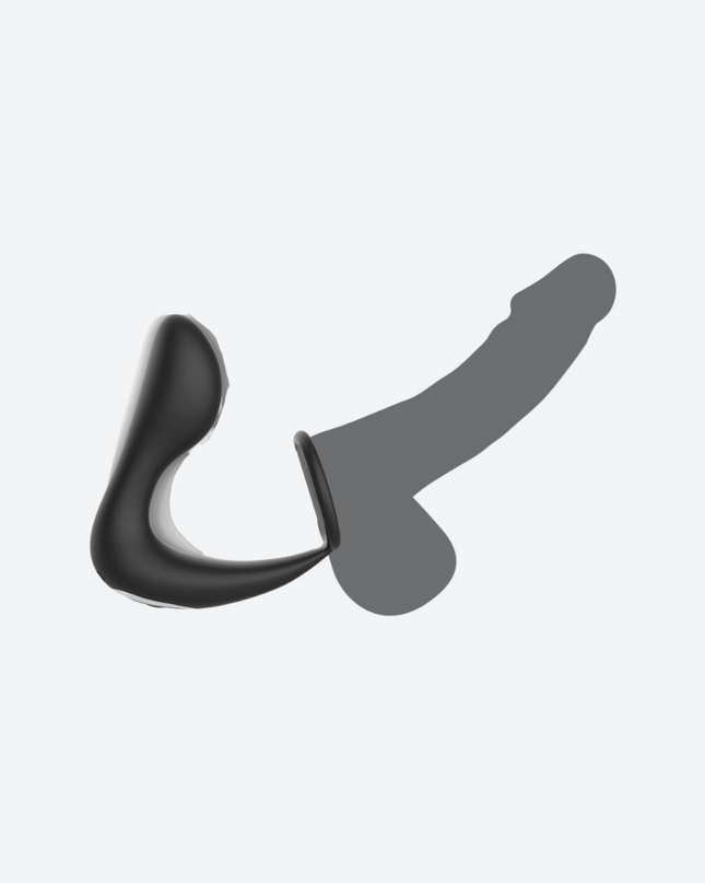 MASSEUR ANAL TÉLÉCOMMANDÉ - BLACK&SILVER