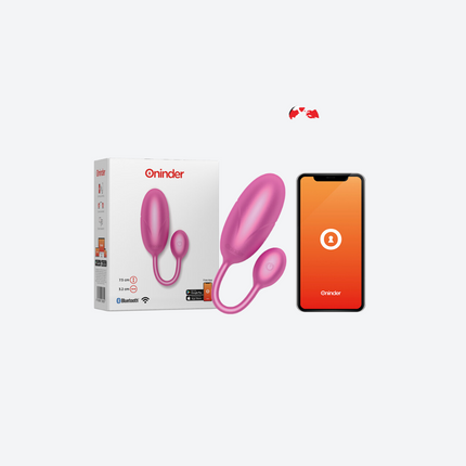 ONINDER - OEUF VIBRANT TOKYO ROSE 7,5 X 3,2 CM APPLICATION GRATUITE